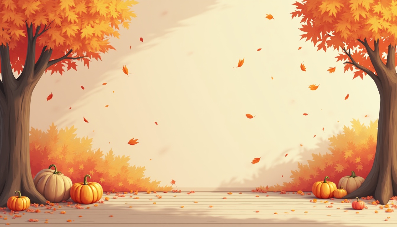 Copii citind poezii de toamnă într-un parc plin de frunze colorate.