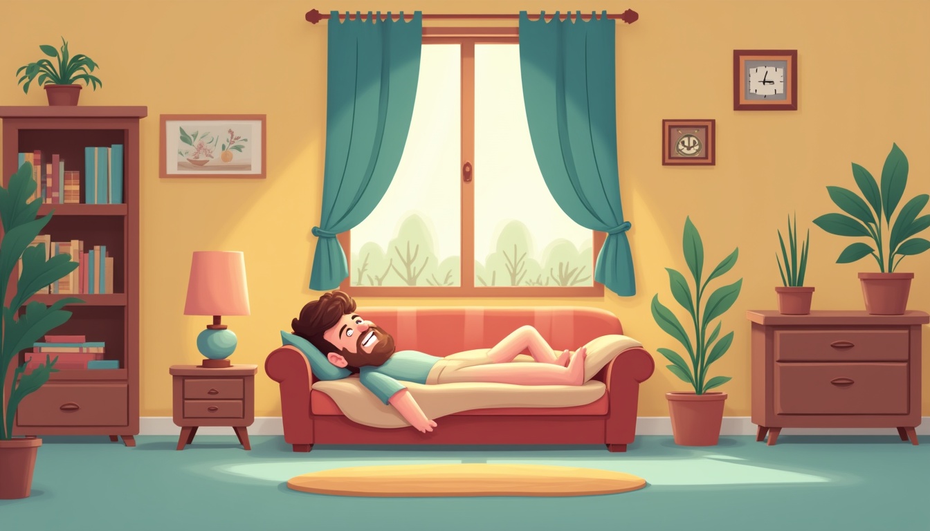 Un părinte și un copil zâmbitori, simbolizând depășirea lenei și adoptarea unui stil de viață activ, transformând povestea