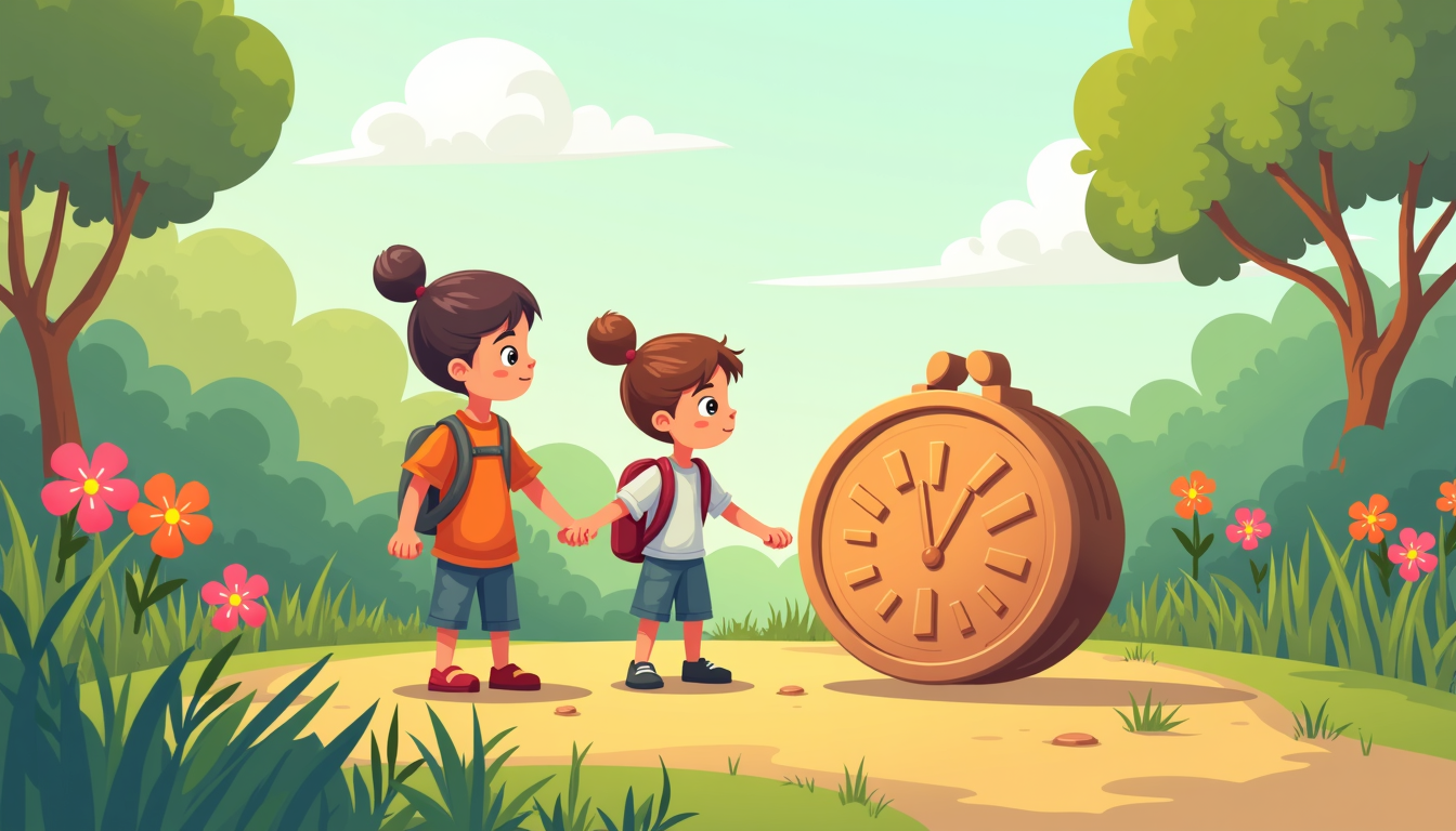 Ilustrație cu punguta cu doi bani, cocoșul și baba, simbolizând povestea și educația financiară